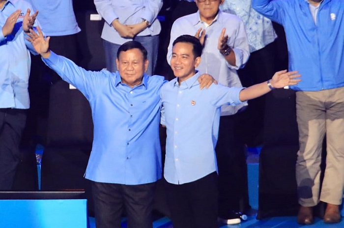 Pasangan Calon Presiden, Prabowo Subianto bersama Calon Wakil Presiden, Gibran Rakabuming. (Facebook.com/@Prabowo Subianto)
